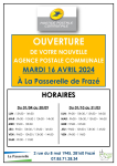 Nouveau : l'agence postale communale de Frazé ouvre le 16 avril 2024