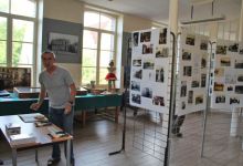 La mairie accueillait l'exposition de M. Caclard, un Frazéen passionné d'archéologie locale...
