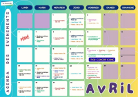 Agenda des événements d'avril 2026 à La Passerelle