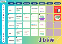 Agenda des événements de juin 2026 à La Passerelle