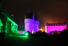 A l'occasion du pyroconcert, le château avait revêtu des habits de lumière.