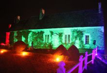 Les différentes demeures du Château étaient illuminées.