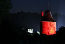 Les éclairages ont mis en valeur chaque détail du Château.