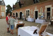 Péguy de Meaulne, artiste frazéenne, exposait ses oeuvres.