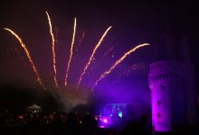 Le samedi soir, un public nombreux est venu admirer le pyroconcert donné au Château.