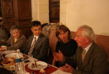 Dîner au Château en présence de M. le Préfet (2ème à gauche)